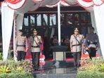 Polda Gorontalo Gelar Upacara Farewell and Welcome Parade