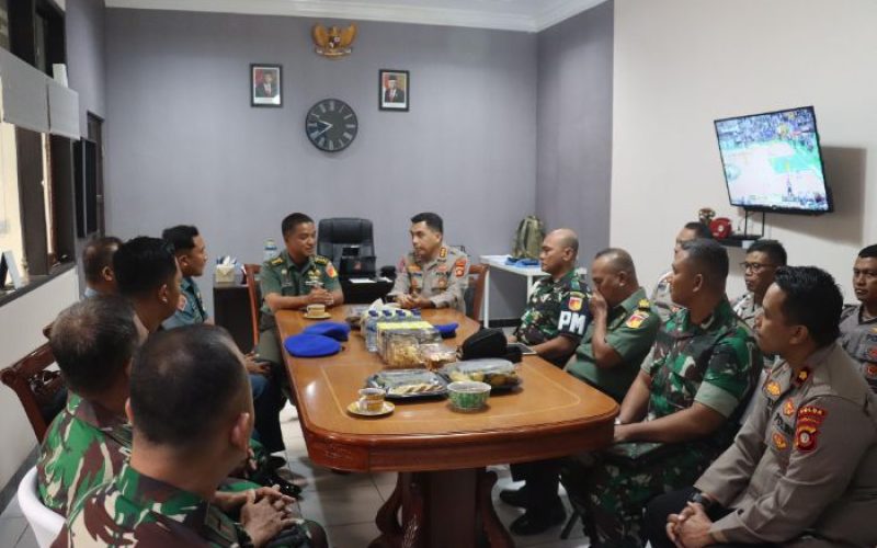 Wujudkan Sinergita Penegakan Hukum, Bidpropam Polda Gorontalo dan POM TNI Gelar Silaturami